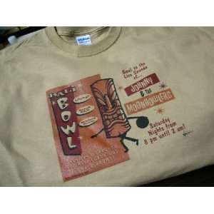  Tiki Bowling T shirt By Sam Gambino 