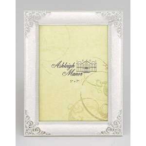   Beautiful Jeweled Picture Frame  Versaille White 5x7