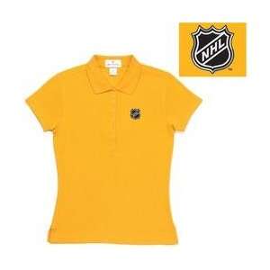  Antigua NHL Ladies Remarkable Polo   Gold Large Sports 