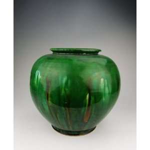  one Green Glaze Pottery Pot, Chinese Antique Porcelain, Pottery 