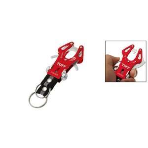   Red Aluminium Key Ring Carabiner Hook Holder