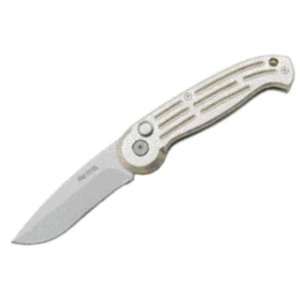 Magnum Knives M007 Standard Drop Point Button Lock Knife with Silver 