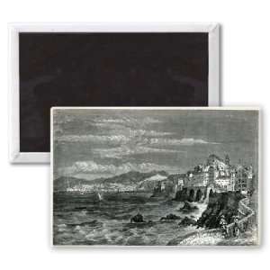 The City of Genoa (engraving) by English   3x2 inch Fridge Magnet 