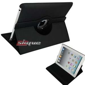 For Apple Ipad 3 Case Cover Leather 360 Degree Rotating Stand Holder 