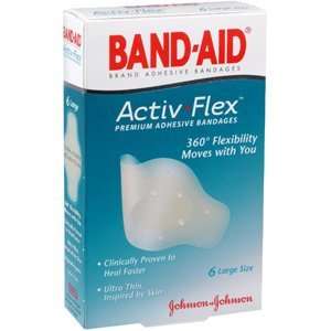 BAND AID ADV ACTIVE FLEXIBLE FABRIC EXTRA LARGE 6 EACH