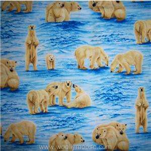 Robert Kaufman THE LAST FRONTIER Polar Bear Qult Fabric  