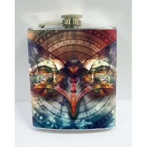  Butterfly Fantasy 7 oz Stainless Flask 