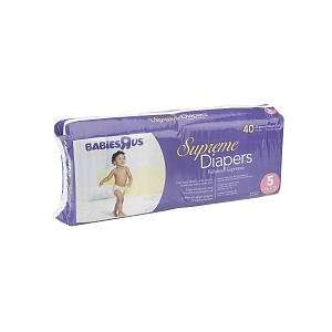  Babies R Us 40 Ct Super Mega Pack Diapers   Size 5 Baby