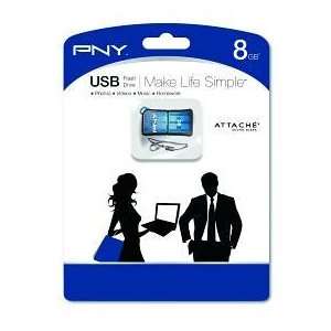  PNY TECHNOLOGIES, INC., PNY Attache USB Drv 8GB Micr Blu 