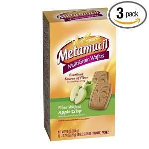 Metamucil Apple Crisp Fiber Wafers 12 packet   9.3 Ounce package (Pack 