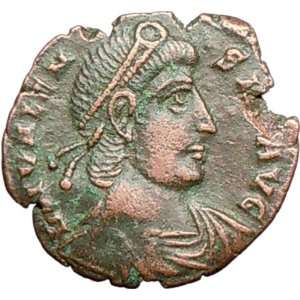 VALENS 364AD Rome mint R .TERTIA Very rare Ancient Roman Coin CHRIST 