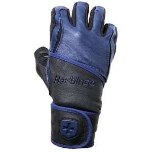  Harbinger 1200 Big Grip WristWrap Gloves (Midnight Blue 
