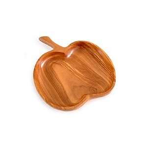  Olive wood bowl, Tempting Apple