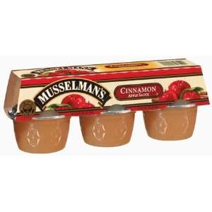 Musselmans Apple Sauce Cinnamon 6   4 oz cups (Pack of 12)  