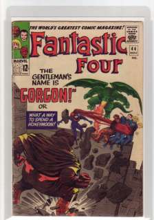 Fantastic Four Comic #44 VG 1965 Gorgon Pro graded  