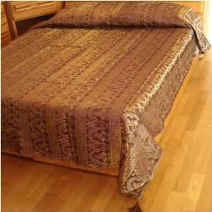  Apsara Bedspread   Brown