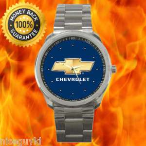 New Chevrolet Corvette Chevy Sport Car Logo Metal Watch  