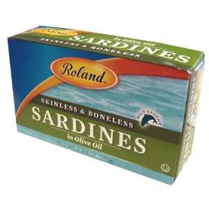 Sardines Skinless and Boneless in Olive Oil (Roland) 125g  