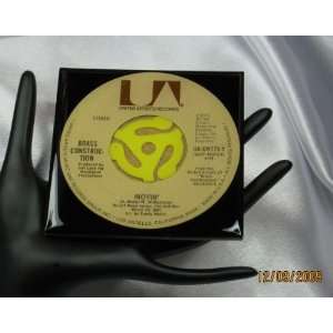  BRASS CONSTRUCTION 45 RPM RECORD DRINK COASTER   MOVIN 