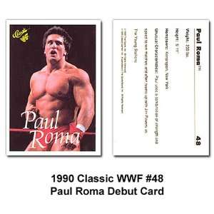 Classic Paul Roma Wwe Debut Card 