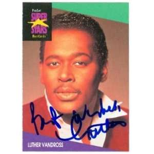  Luther Vandros Autographed Trading Card (ip) Sports 