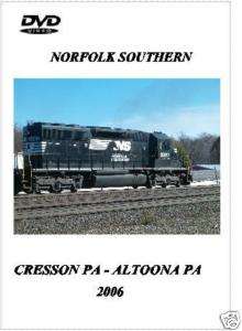 Norfolk Southern Cresson to Altoona PA 2006 DVD  