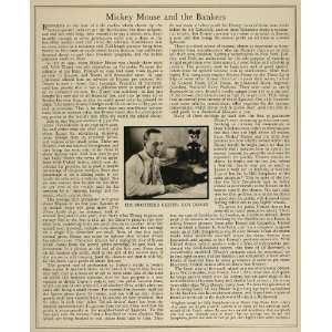  1934 Print Article Roy Disney Silly Symphonies Finances 