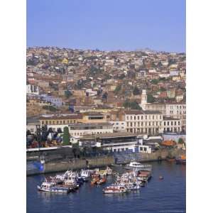  Harbour and City, Valparaiso, Chile, South America 