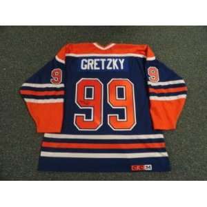  Wayne Gretzky Signed Vintage Edmonton Oilers Jersey Proof 