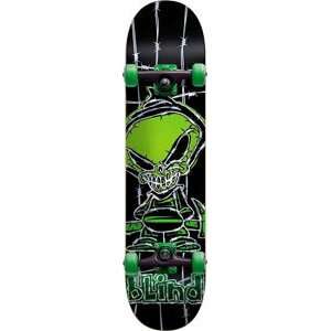  Blind Skateboard Barbed Wire Mini Complete   7.0 Green 