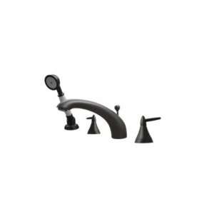   TUB FILLER SET WITH SMOOTH ARCING SPOUT 614.413TF P