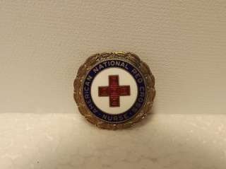Vintage Sterling Silver Red Cross Nurse Pin 186902 WWII Era  