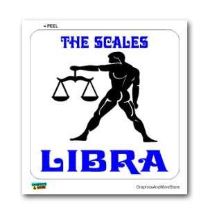  Libra The Scales Zodiac Horoscope Sign   Window Bumper 