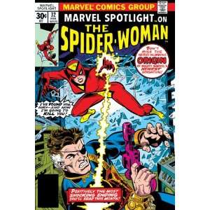 Spotlight Spider Woman #32 Cover Spider Woman and Nick Fury Fighting 