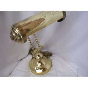 Piano Keyboard Organ Desk Lamp ; Vented Brass 16 Collectible