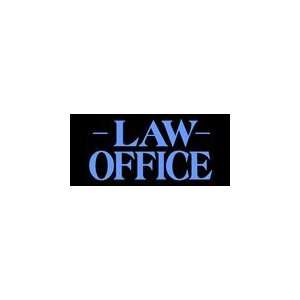  Law Office Simulated Neon Sign 12 x 27