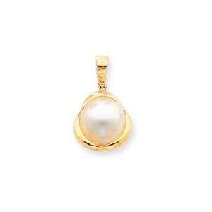   14k 14 15mm Cultured Mabe Pearl Pendant West Coast Jewelry Jewelry