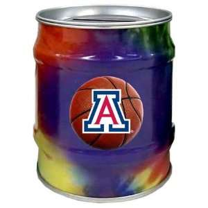  Arizona Wildcats UA NCAA Basketball Tie Dye Tin Bank 