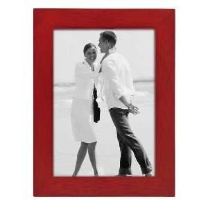   5x7 Picture Frame LINEAR   Red Wood   Picture Frame