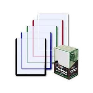  Top Load Card Holder with Green Edge Pack of 25 