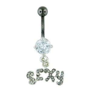  Clear Cz Sexy Belly Ring Jewelry