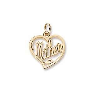  Rembrandt Charms Mother Charm, 22K Yellow Gold Plate on 