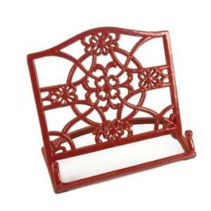  Red Cast Iron Cookbook Stand Book Holder