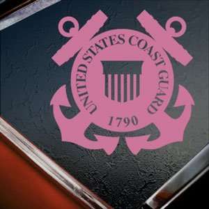  Coast Guard Shield Pink Decal United States Military Pink 
