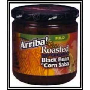 Arriba Black Bean & Corn Salsa, 16 Ounce Glass Jars (Pack of 3)