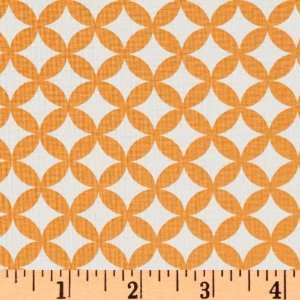  44 Wide Moda Grow With Me Tile Creamsicle Orange Fabric 