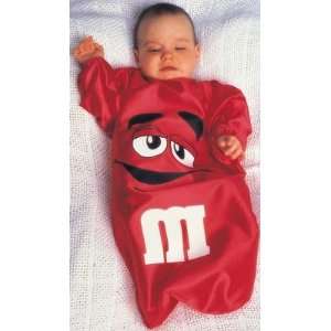  M&M Candy Baby Bunting Costume   Red Toys & Games