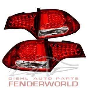  HONDA CIVIC 06 07 LED RED EURO/JDM TAIL LIGHTS Automotive