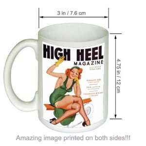  High Heel Magazine Driben Vintage PinUp Girl Art COFFEE 