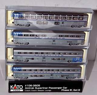Car Amtrak Superliner Passenger Set Kato 106 3505 N [MY17.6]  